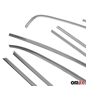 Volkswagen Jetta Window Trim - Omac - S.Steel 12 Pcs - Gloss Dark - 2011